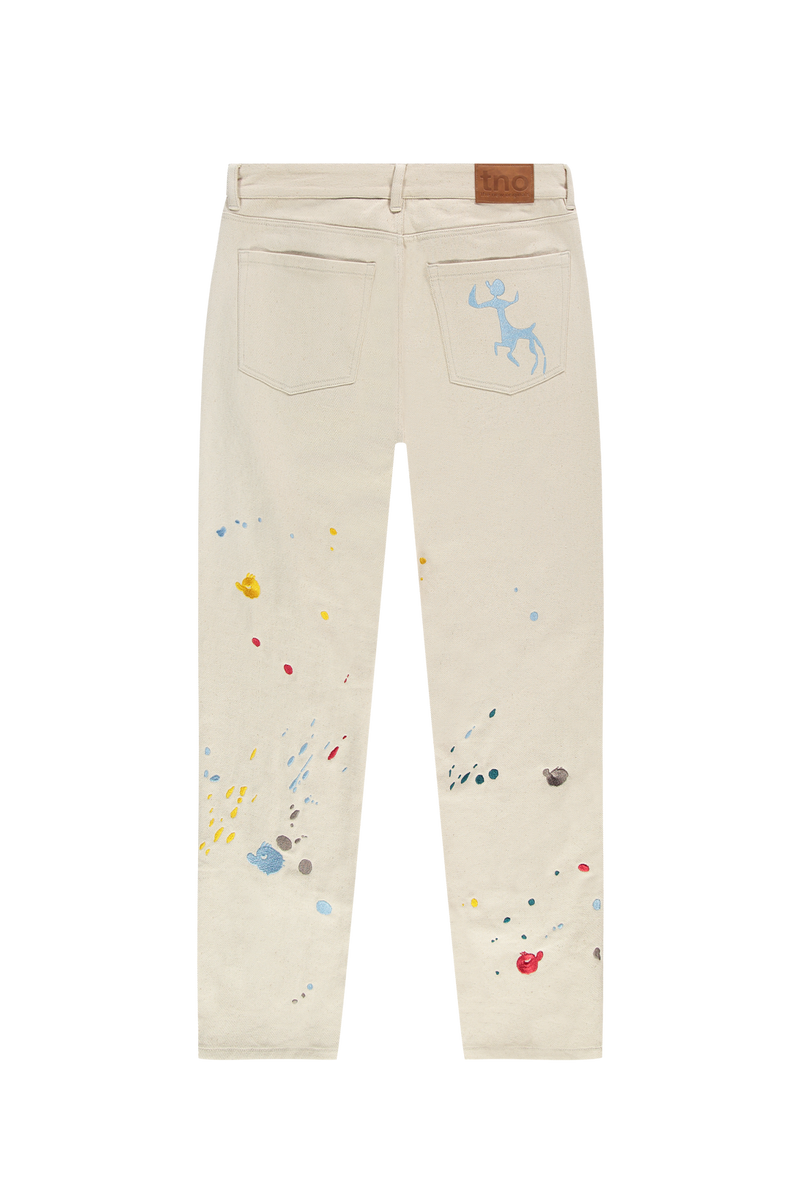 Freddy Paint Jeans | White Alyssum