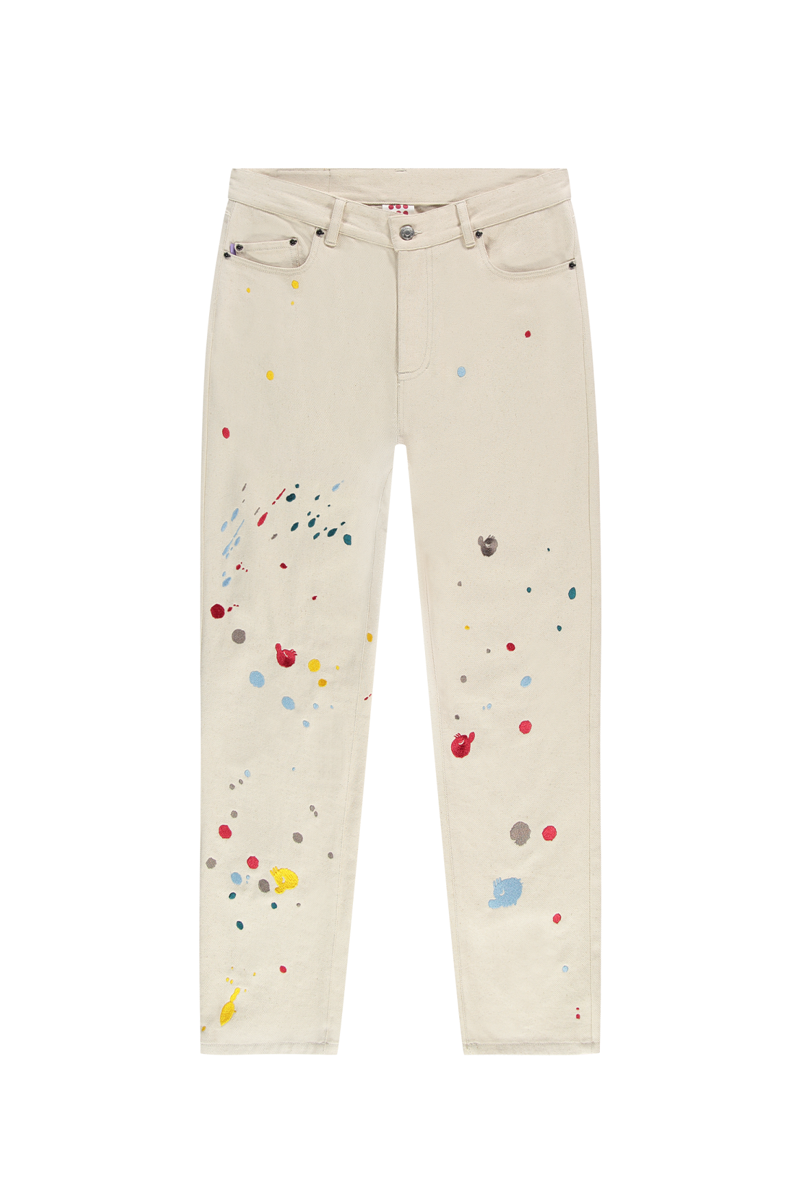 Freddy Paint Jeans | White Alyssum
