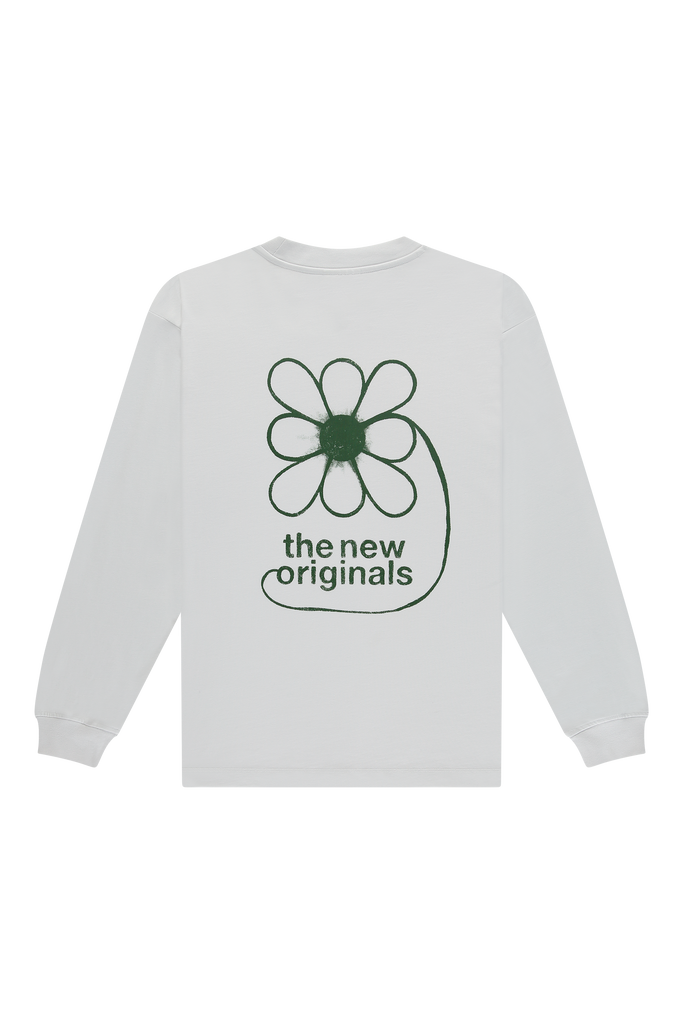 Flower Longsleeve Shirt White