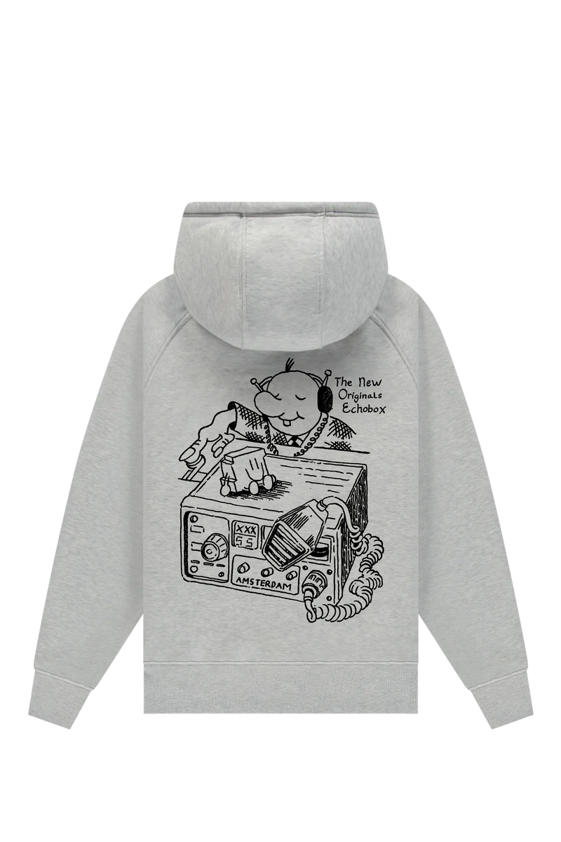 Echobox x The New Originals Hoodie | Light Grey melange