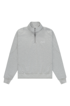 Emblem Half-Zip Sweater Light Grey Melange | Light Grey melange