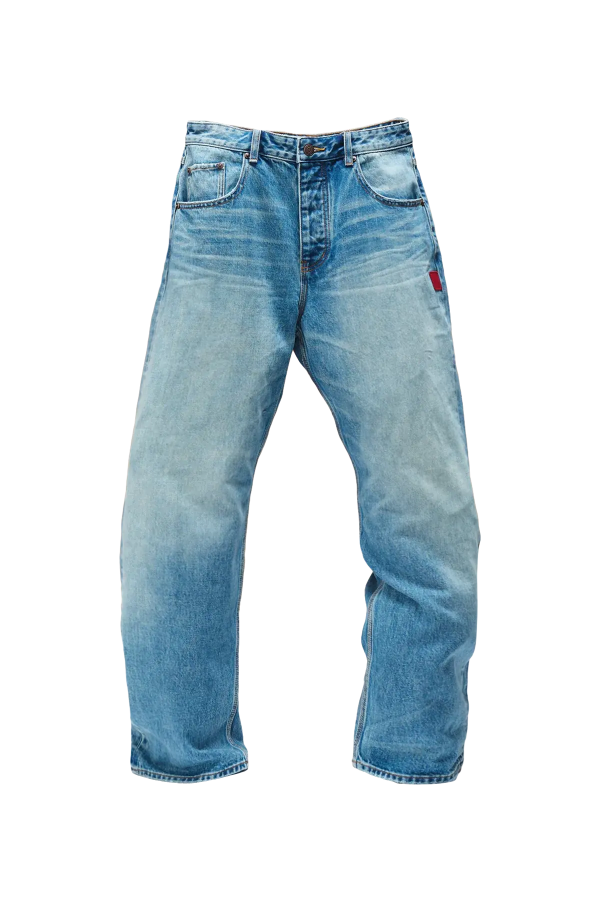 9-Dots Relaxed Jeans Light Denim