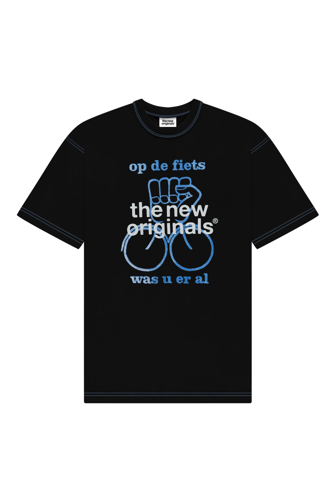 Op De Fiets Tee | Black