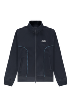 Emblem Track Jacket | NAVY/CHECK