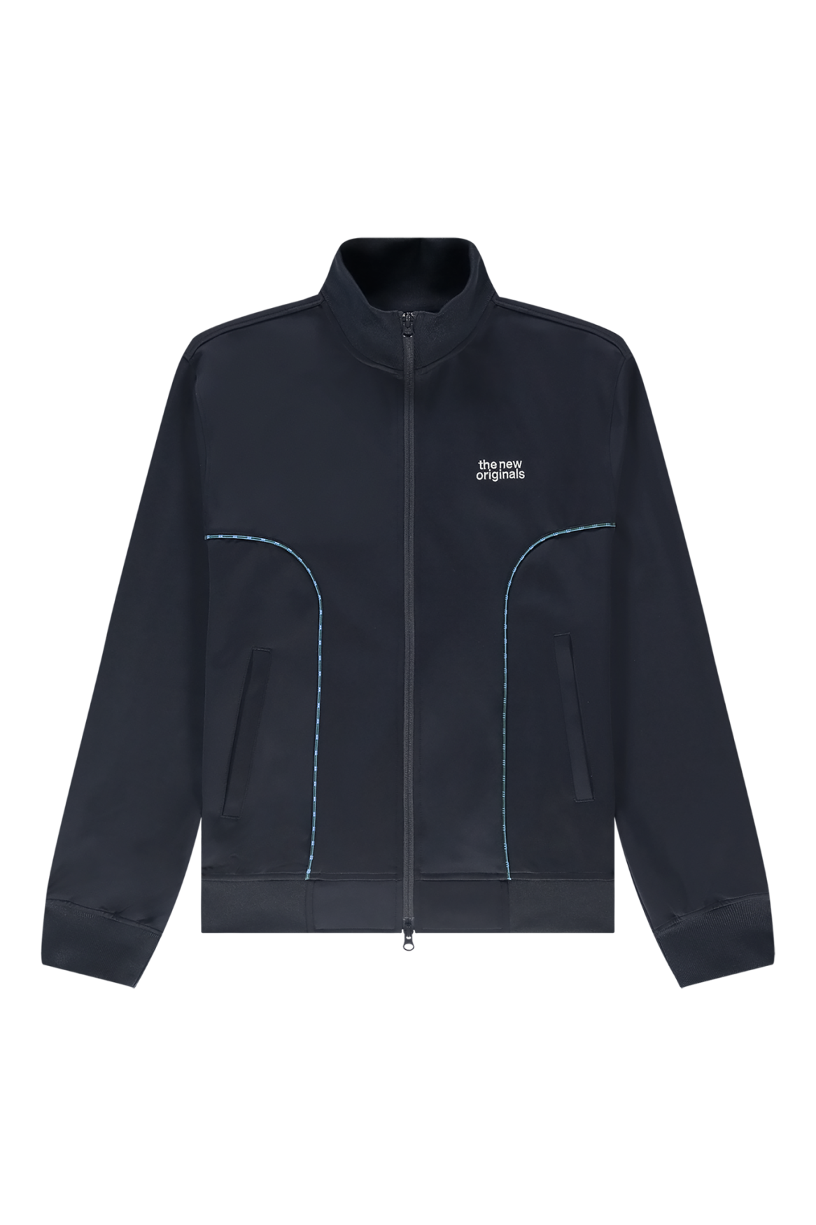 Emblem Track Jacket | NAVY/CHECK
