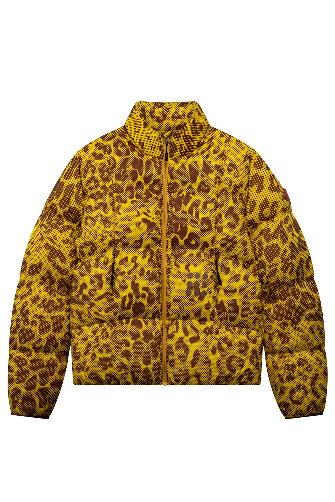 9-Dots Curve Puffer | Leopard Allover