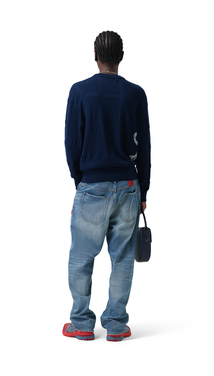 Lion Knit Crewneck | Navy