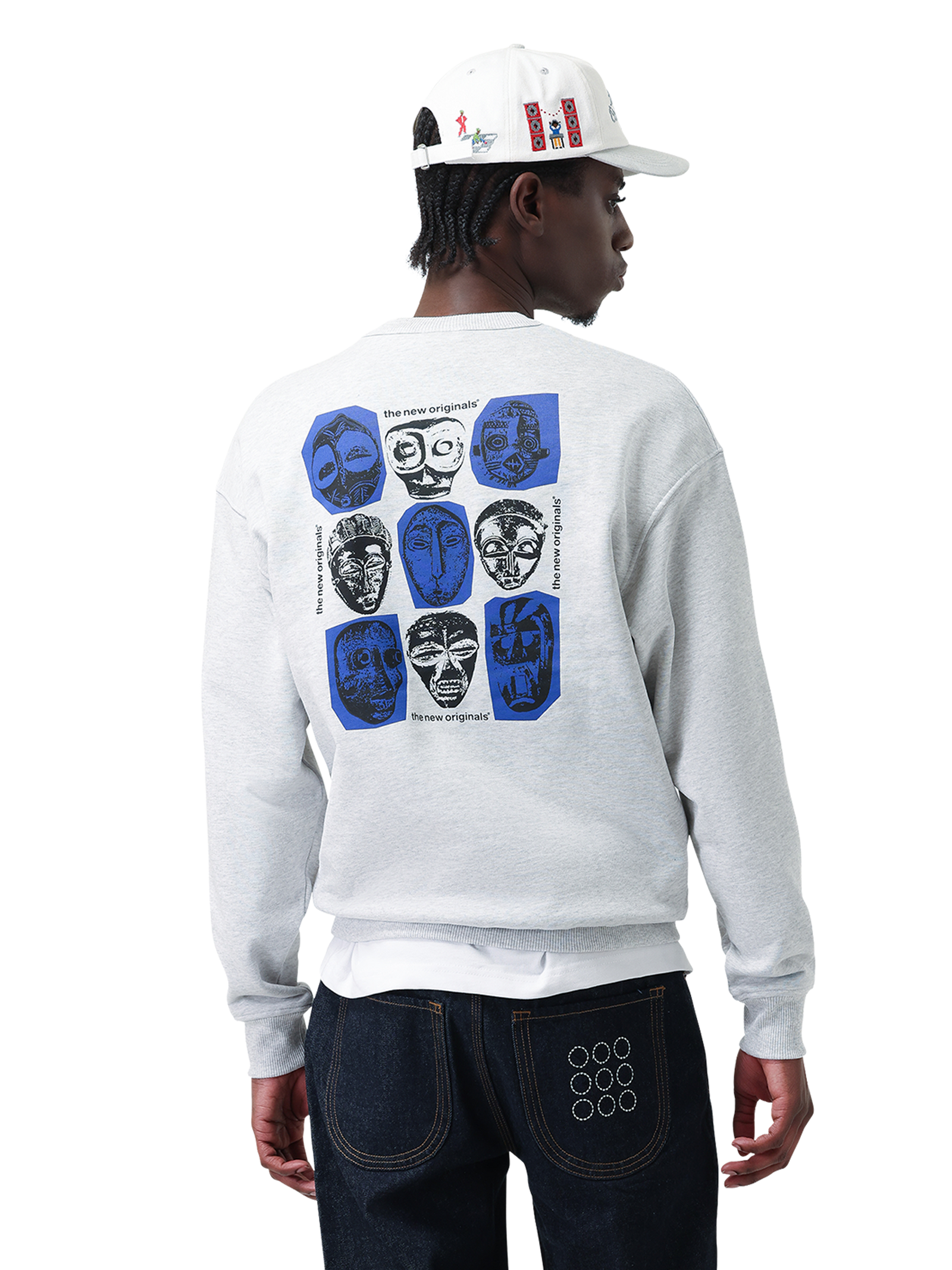 Mask Crewneck Light Grey Melange | Light Grey melange