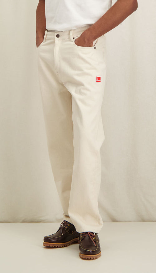 9-Dots Relaxed Jeans White Alyssum | White Alyssum