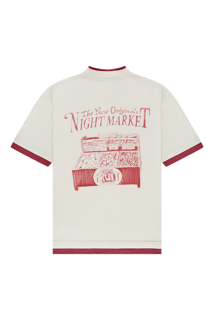 Night Market Double Tee White Alyssum