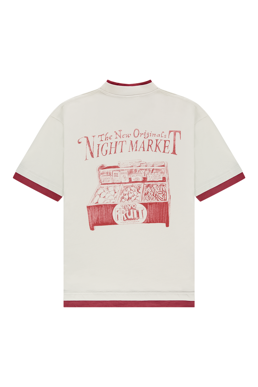 Night Market Double Tee White Alyssum