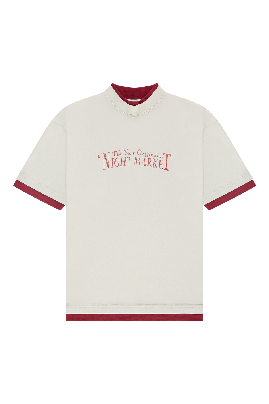 Night Market Double Tee White Alyssum