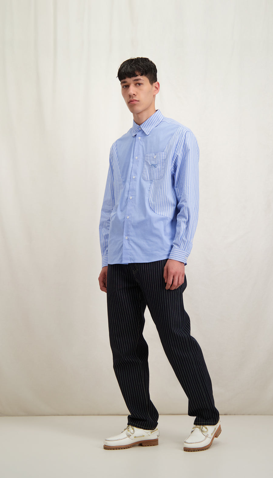 Office Curve Shirt Light Blue