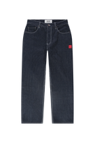 9-Dots Relaxed Jeans | Raw Denim