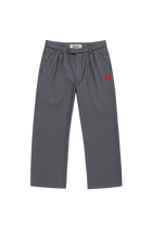 Wide Seamless Trousers Light Grey | Light Grey melange