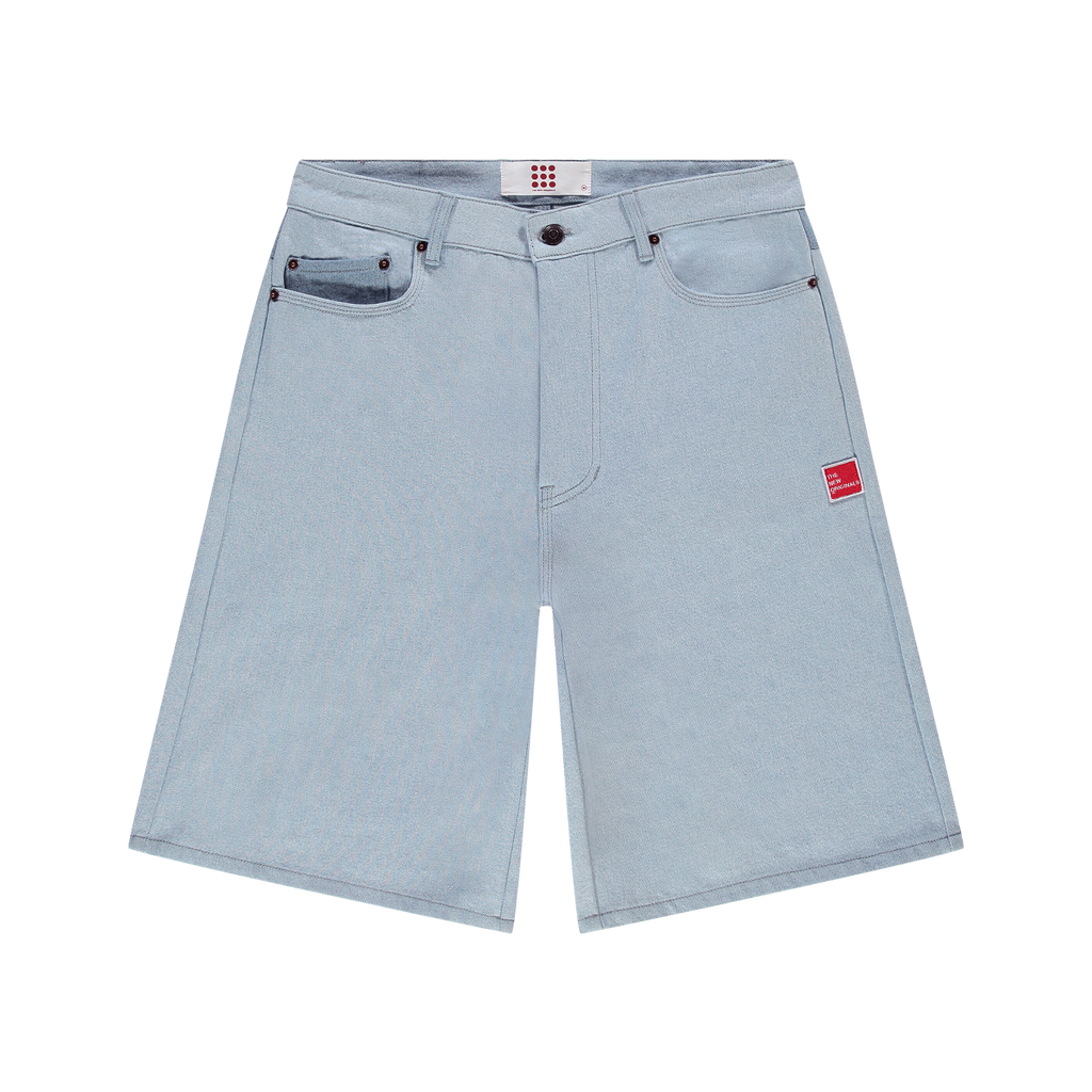 9-Dots Denim Shorts Light Wash