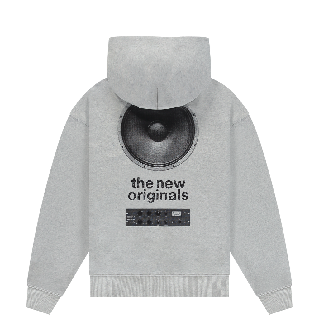 Speaker Hoodie Light Grey Melange
