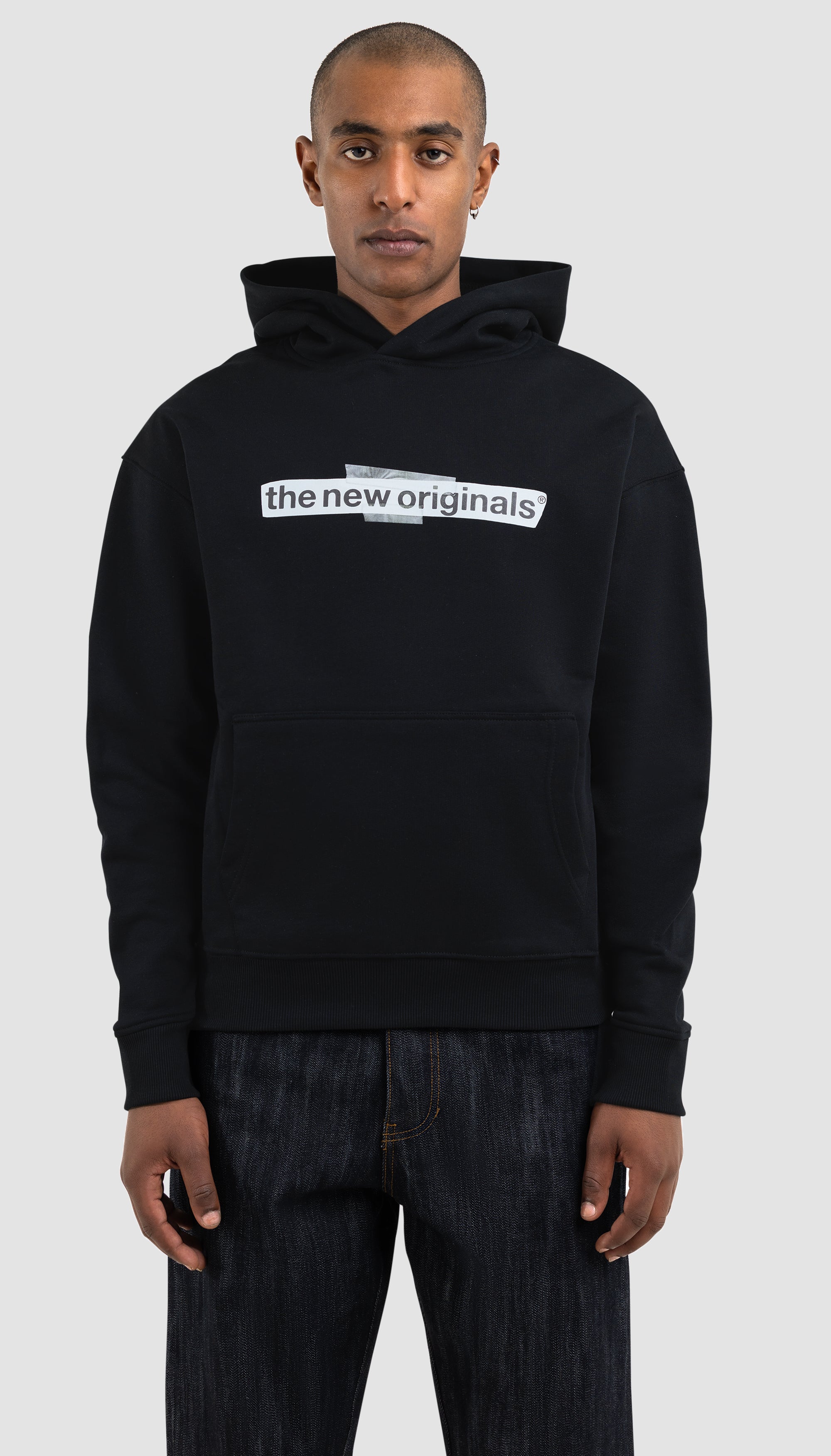 The New Originals Taped Hoodie Black