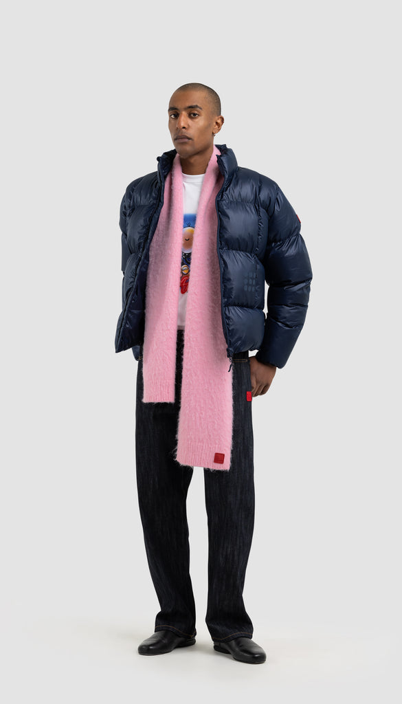 9-Dots Curve Puffer Navy Blue