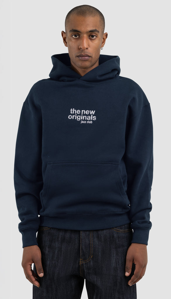Jazz Club Hoodie Navy Blue