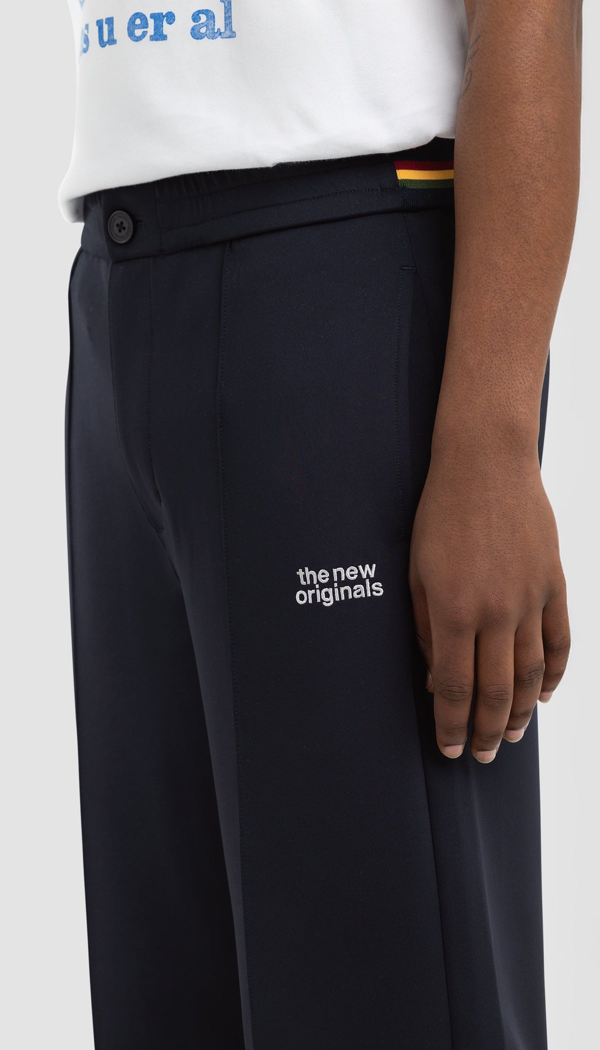 Emblem Trackpants Navy Blue / Pan African | Navy / Pan Africa