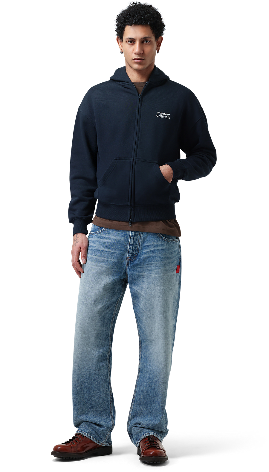 CATNA Zip Up Hoodie | Stock Navy