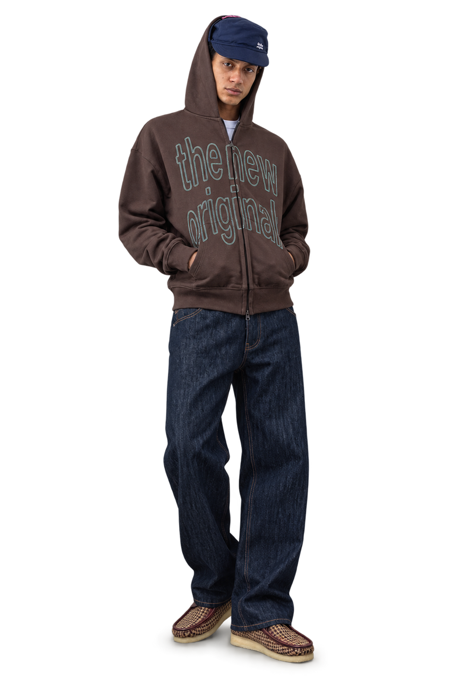 9-Dots Relaxed Jeans | Slub denim