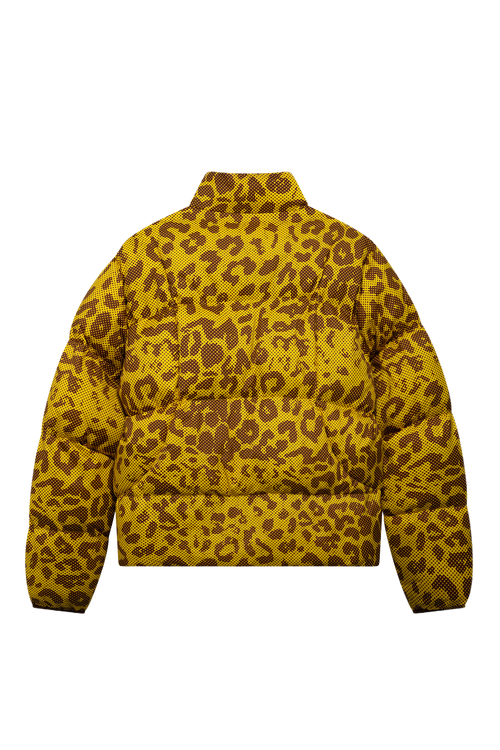 9-Dots Curve Puffer | Leopard Allover