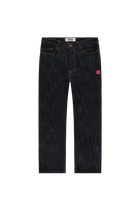 9-Dots Relaxed Jeans | Slub denim