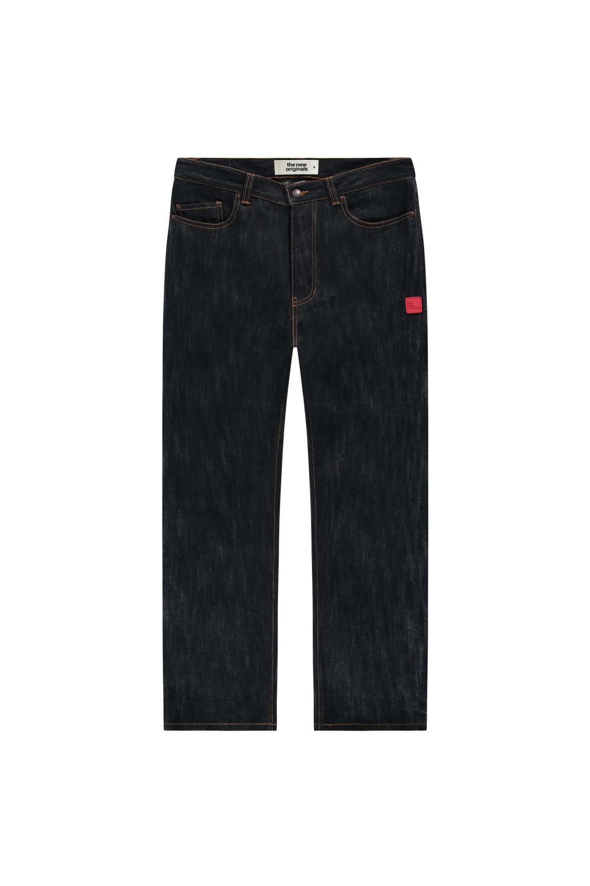 9-Dots Relaxed Jeans | Slub denim
