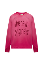 Airbrushed Big Logo Raglan Longsleeve | Beetroot Purple