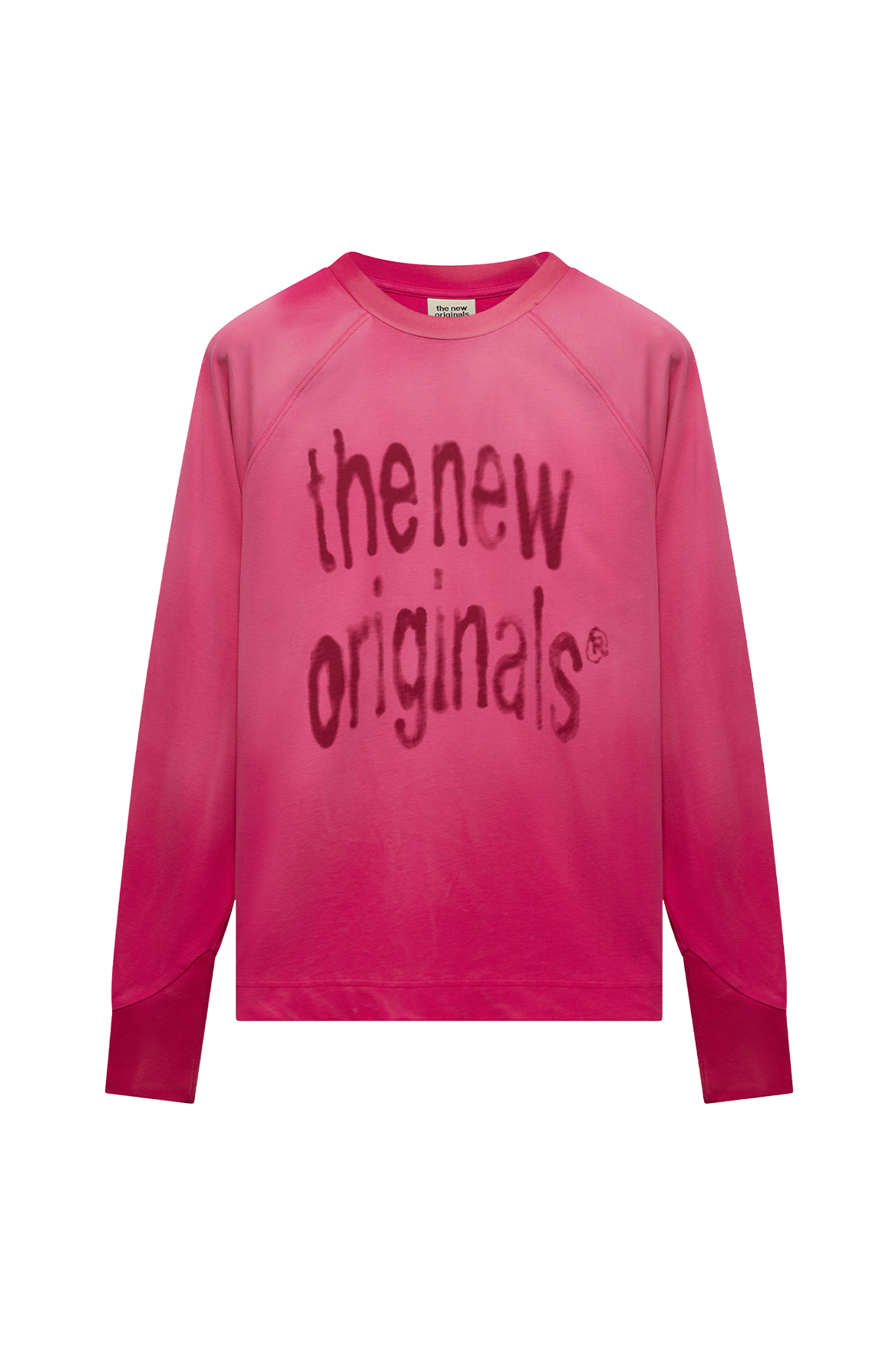Airbrushed Big Logo Raglan Longsleeve | Beetroot Purple