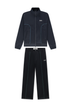 Emblem Track Set | Navy Check