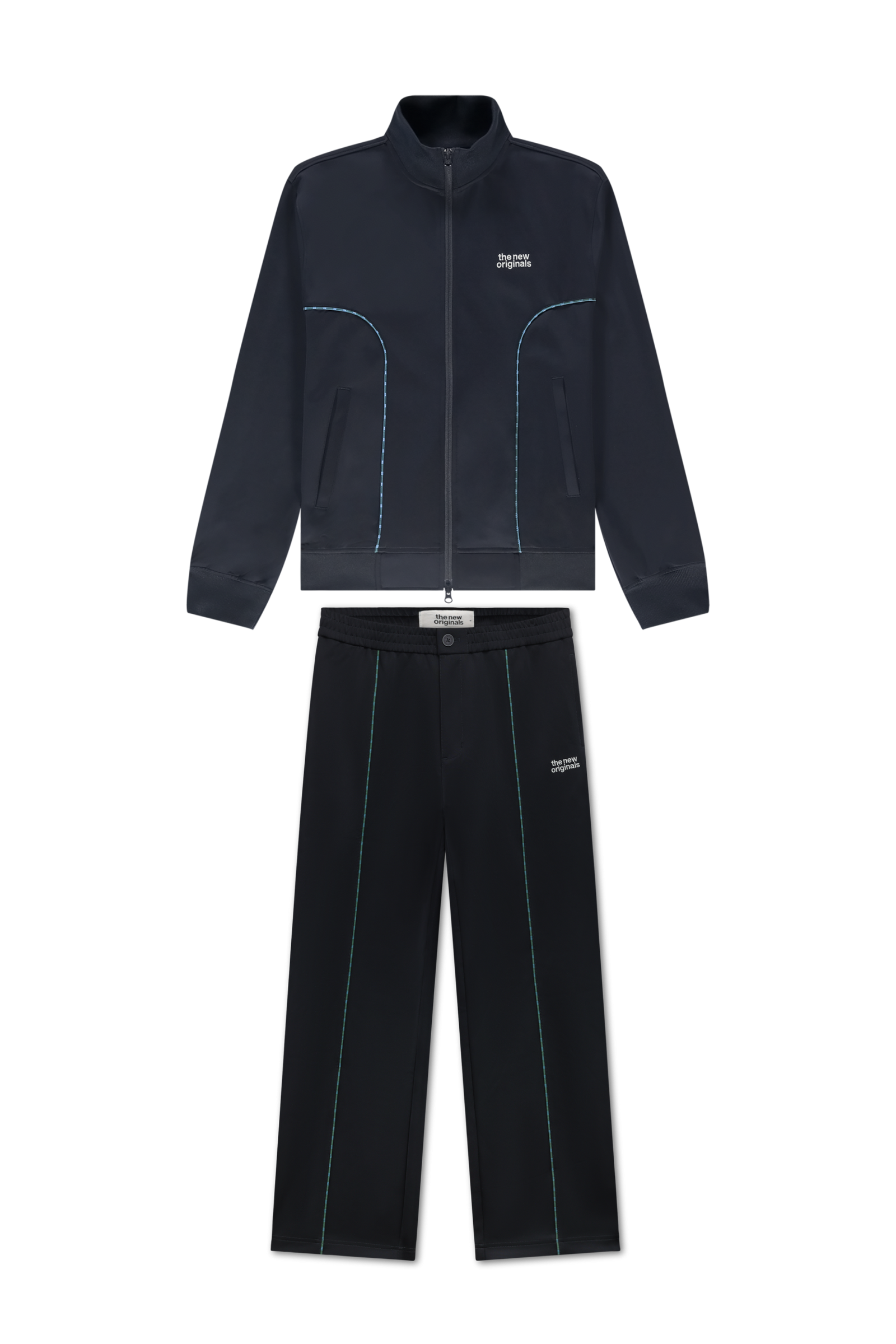 Emblem Track Set | Navy Check