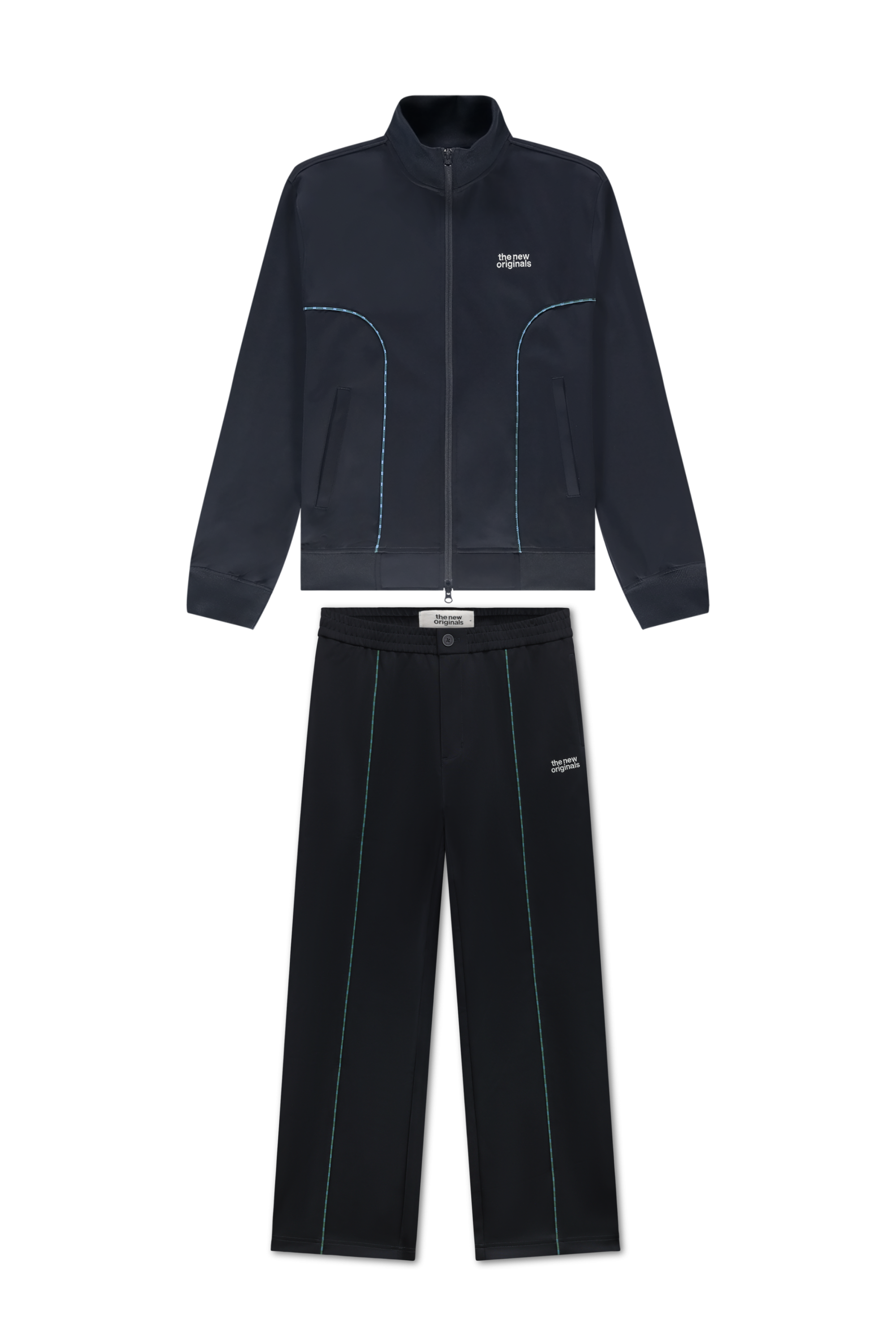 Emblem Track Set | Navy Check