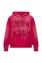 Airbrushed Big Logo Hoodie | Beetroot Purple