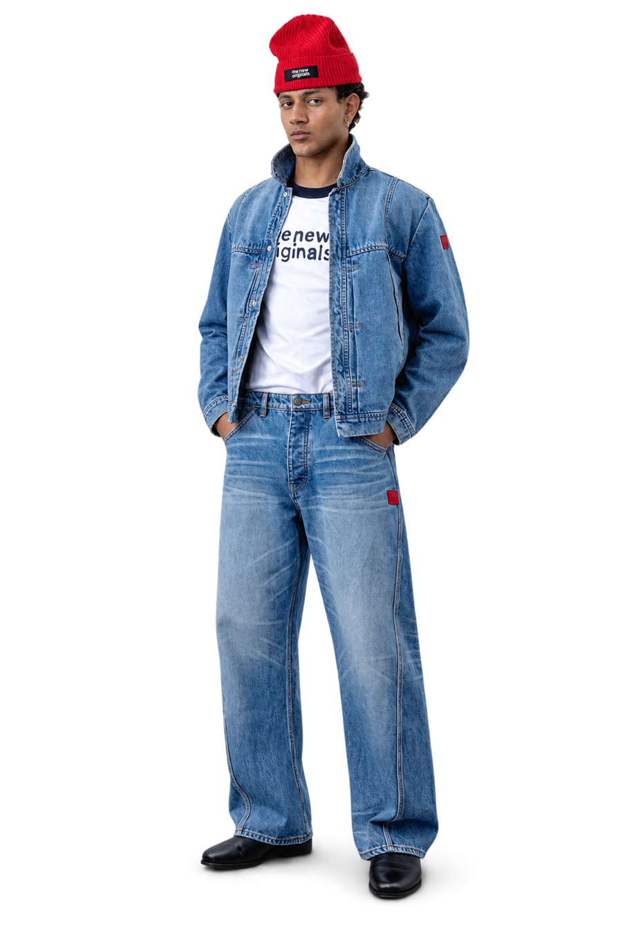 Wave Denim Jacket | Light wash