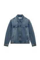 Wave Denim Jacket | Light wash