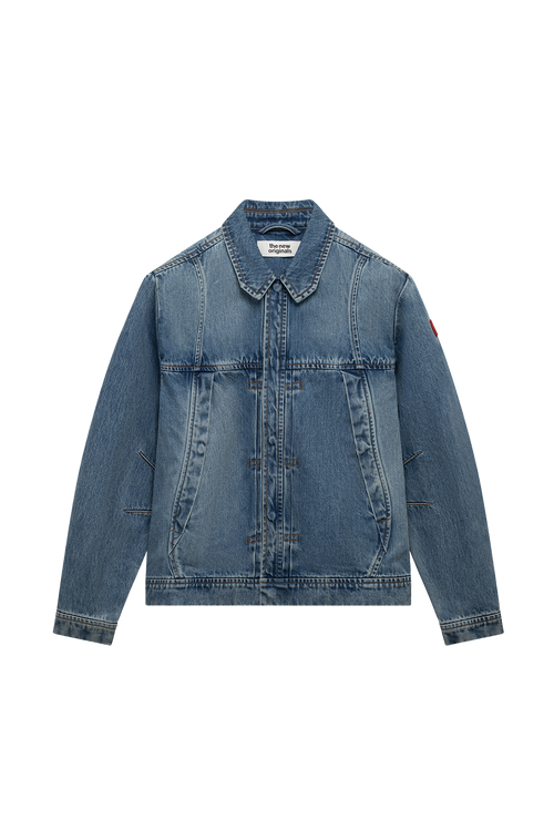 Wave Denim Jacket | Light wash