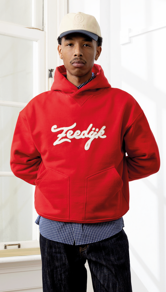 Zeedijk Double Pocket Hoodie Barbados Cherry