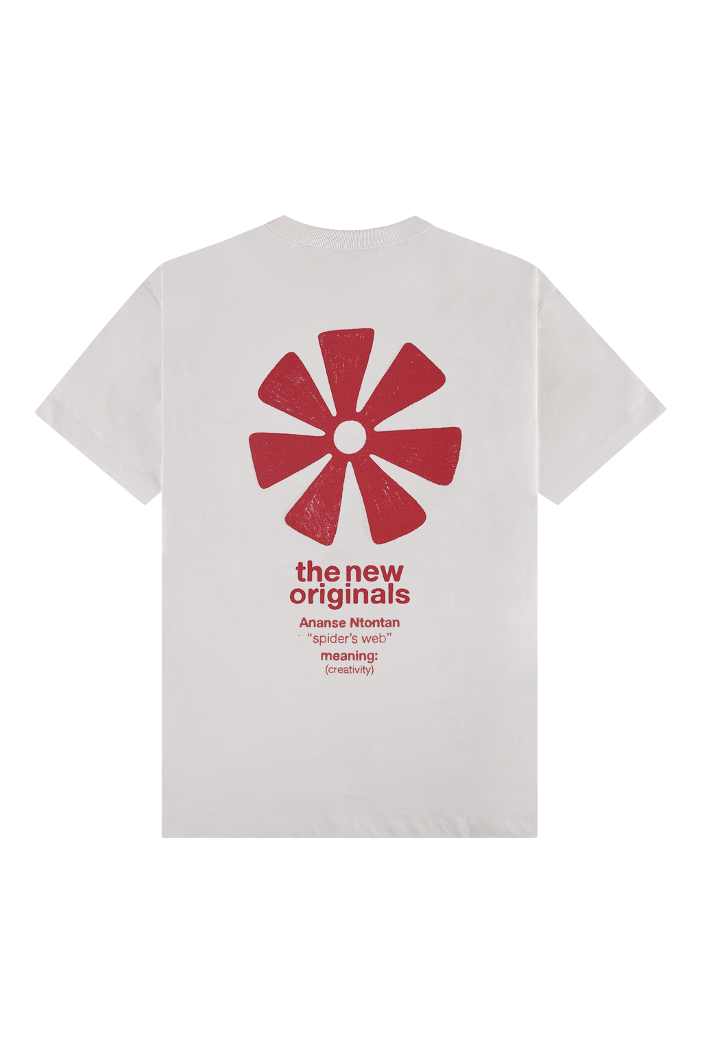 Ananse Adinkra Tee White Alyssum