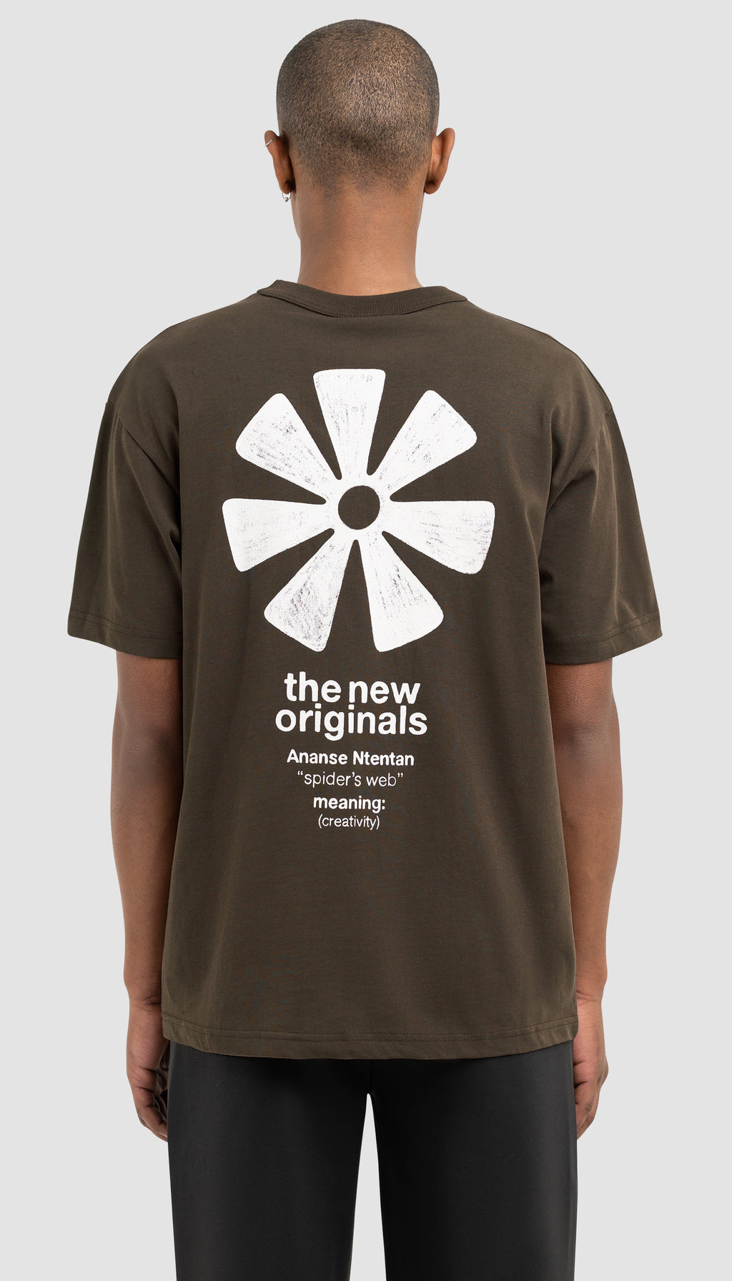 Ananse Adinkra Tee | Acid Brown