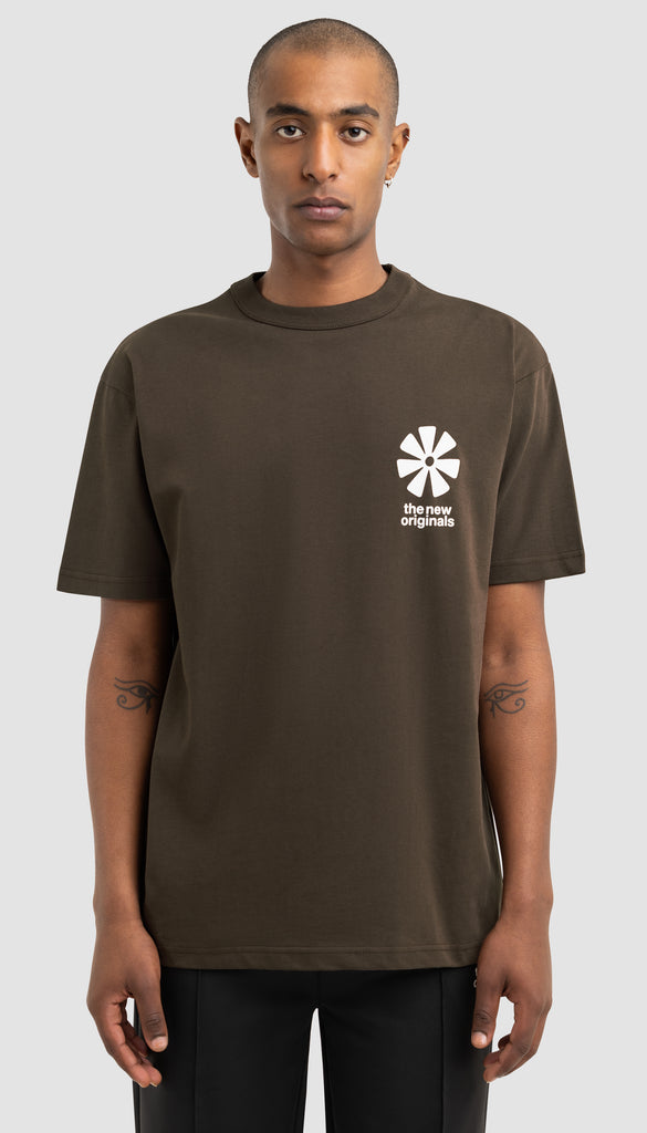 Ananse Adinkra Tee Acid Brown