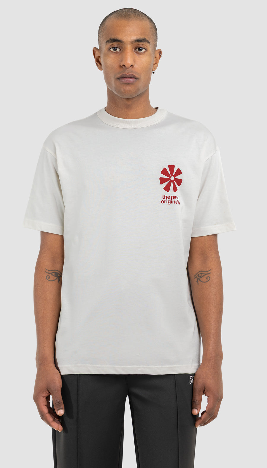 Ananse Adinkra Tee White Alyssum