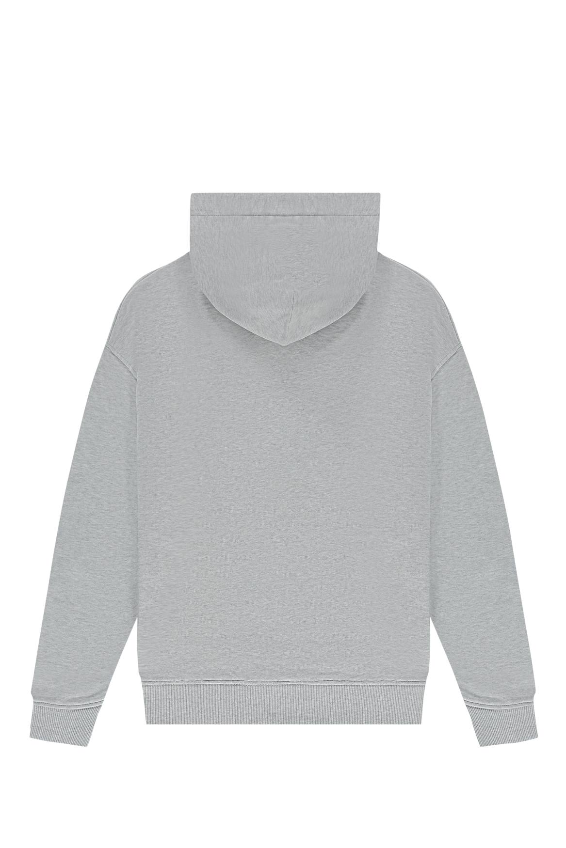 Apple Sticker Hoodie | Light Grey melange
