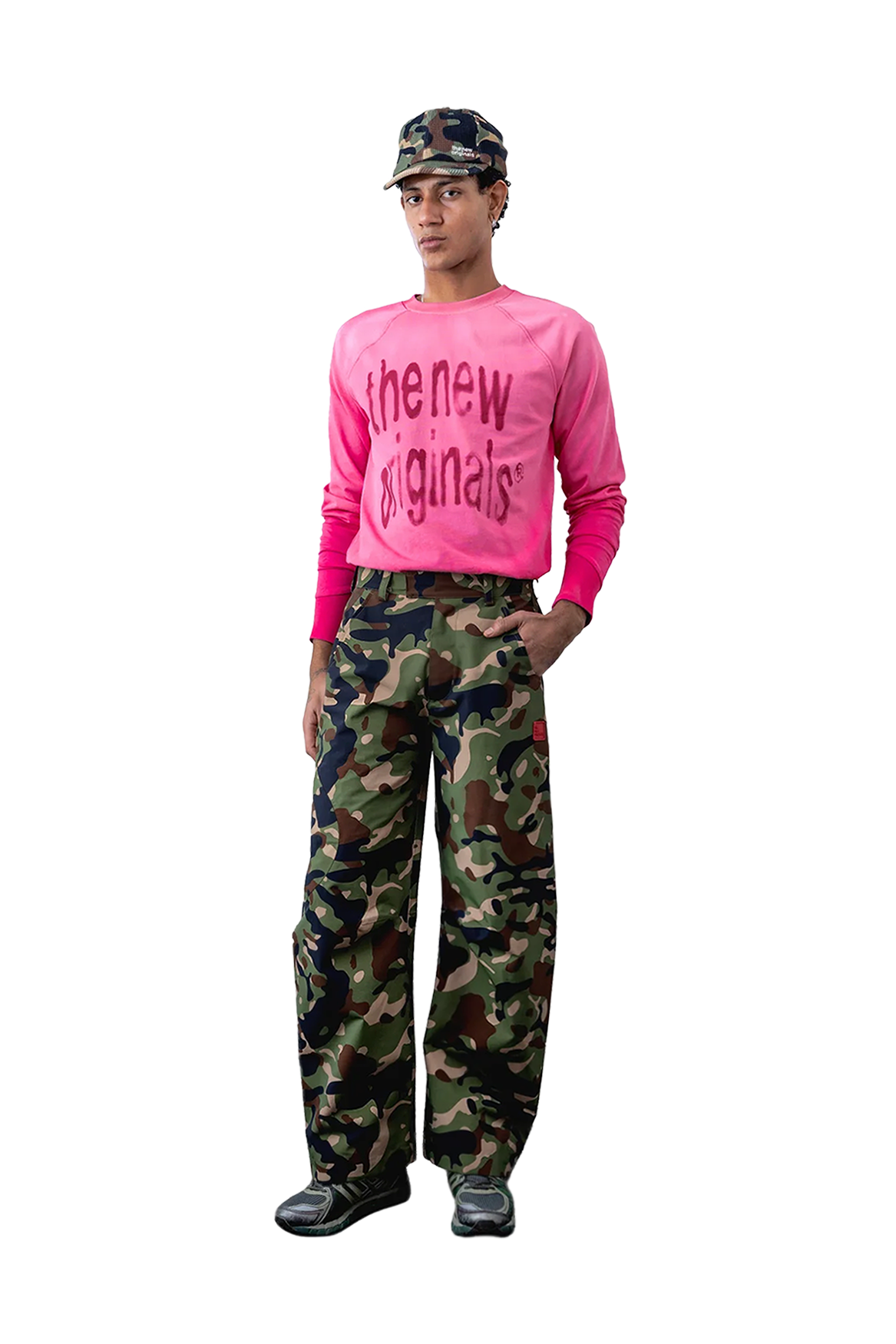 Airbrushed Big Logo Raglan Longsleeve | Beetroot Purple