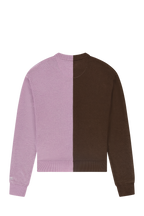 Duo Cardigan | Light Pink/ Brown