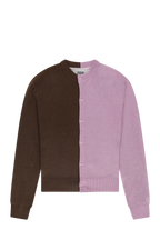 Duo Cardigan | Light Pink/ Brown