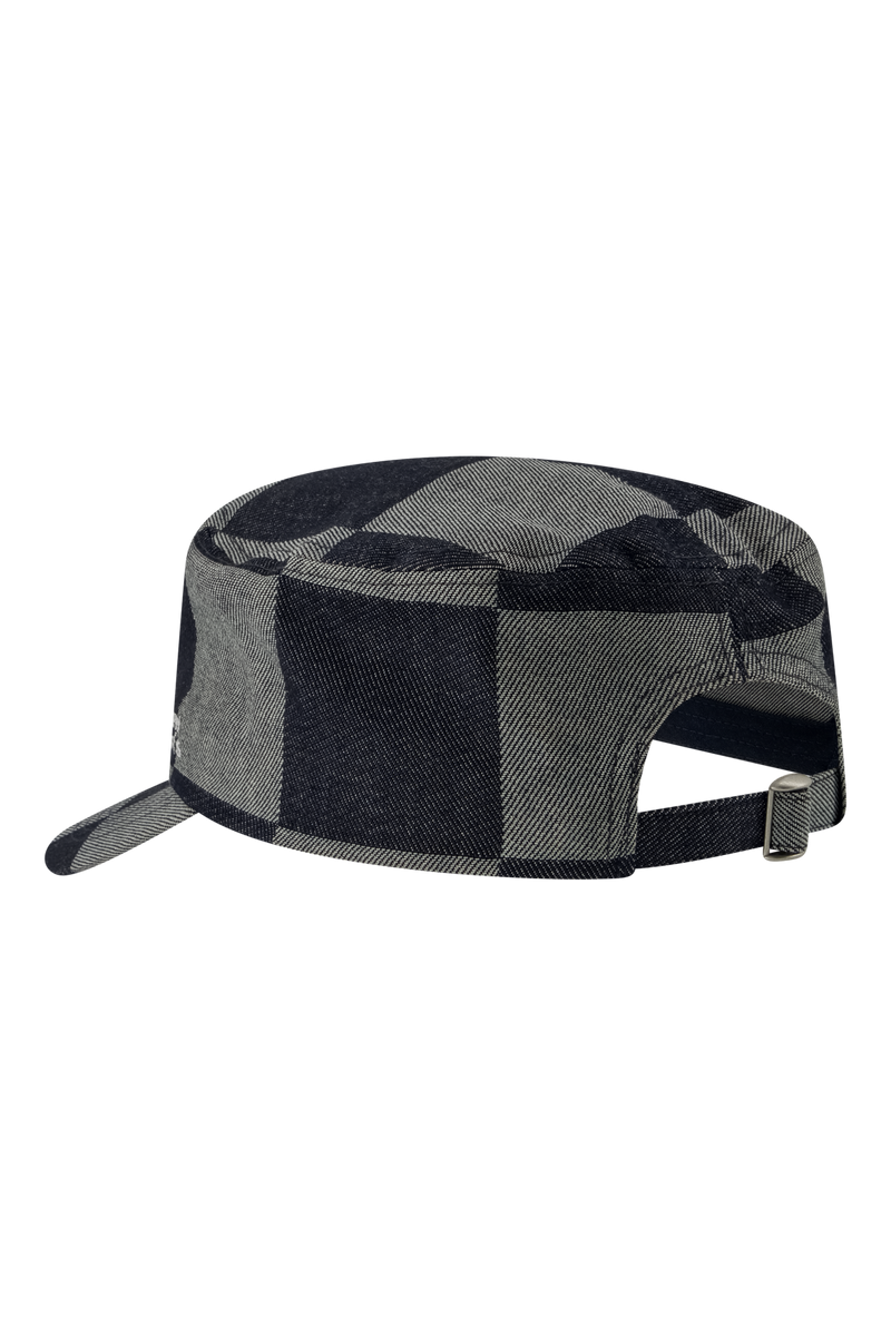 Emblem Denim Cap | Raw Denim