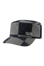Emblem Denim Cap | Raw Denim